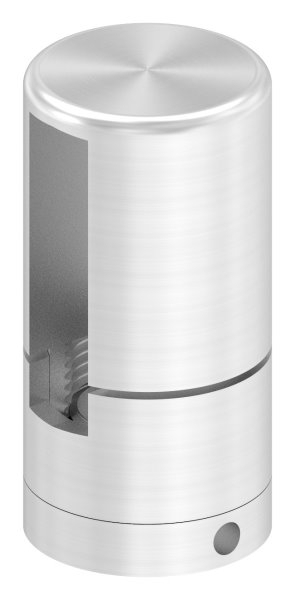 BRENK-fix® Grundhalter fuer Flachstaebe 40 x 10mm- ALU-88-11BR-F4010M8.ALU