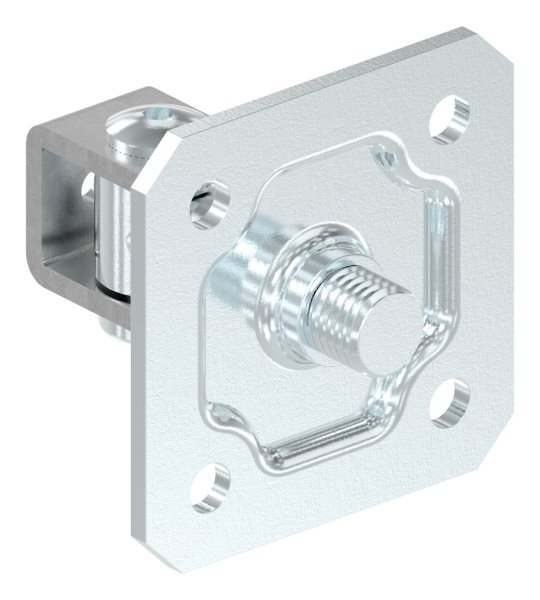 Torband M20 verstellbar mit Befestigungsplatte Stahl -Roh- S235JR-30-3535.7