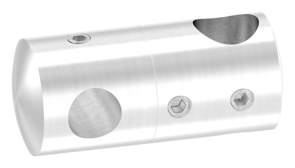 Querstabhalter V2A Edelstahl – Doppel fuer 2 Rundstaebe 12 mm und 10 mm inkl- Schrauben-11-1624.4