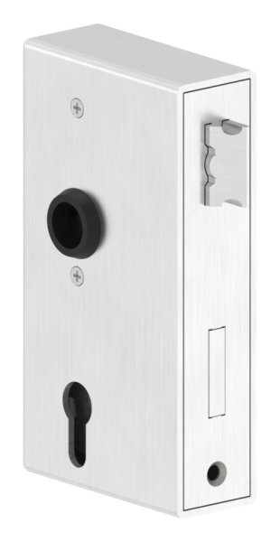 Schlosskasten Edelstahl 40 x 94-5 x 173 mm mit Edelstahlschloss geschliffen-88.11564153
