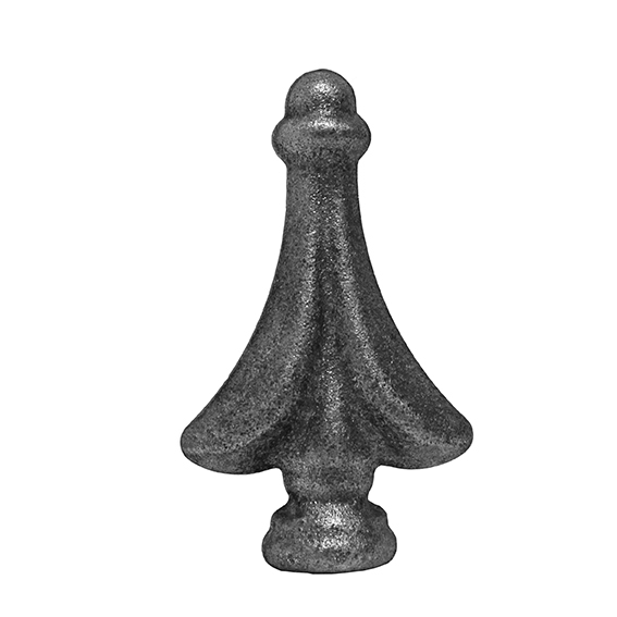 Zaunspitze Stahl geschmiedet  80 mm- B 46 mm Hals Ø 21 mm roh-89-11E2136A80-A.4