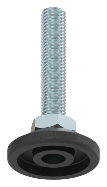 Stellfuss Stahl-Kunststoff M10x50 Fuss-Ø 38 mm mit Innensechskant-88-11190-M1050.38