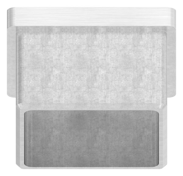 Einsteckkappe Edelstahl V2A 40x40x2-0 mm fuer Quadratrohr-11-2403.4