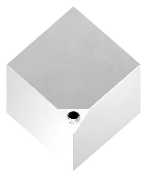 Wuerfel 60x60x3 mm mit Gewinde M8 V2A-11-2592.4