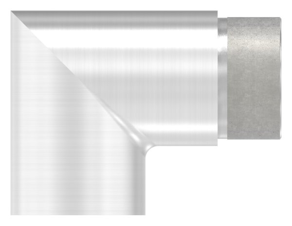 Endbogen V2A fuer Rohr Ø 42-4 mm 90° zum Stecken-11-3391.4