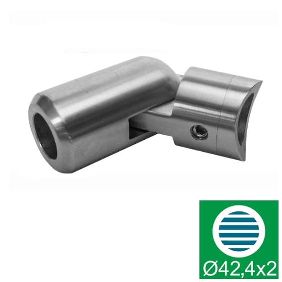 Querstabhalter Edelstahl AISI 304 d12 Fuellung D42-4 Pfosten Gelenk geschliffen-89-11A0855042-A.4