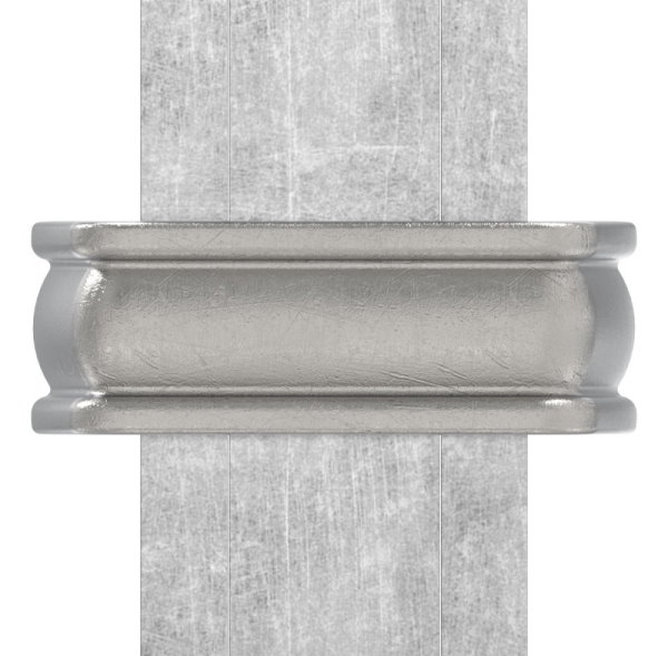 Bund - 1 Stueck - Material- 12x3 mm - Innenmass- 24x25 mm - Stahl -Roh- S235JR-30-6733.8
