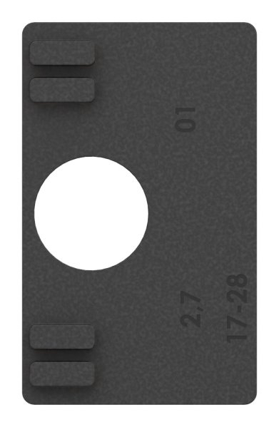 Gummieinlage Gummi fuer Glas 10-00 mm passend fuer Glasklemme Mod- 45-88-114510.GU