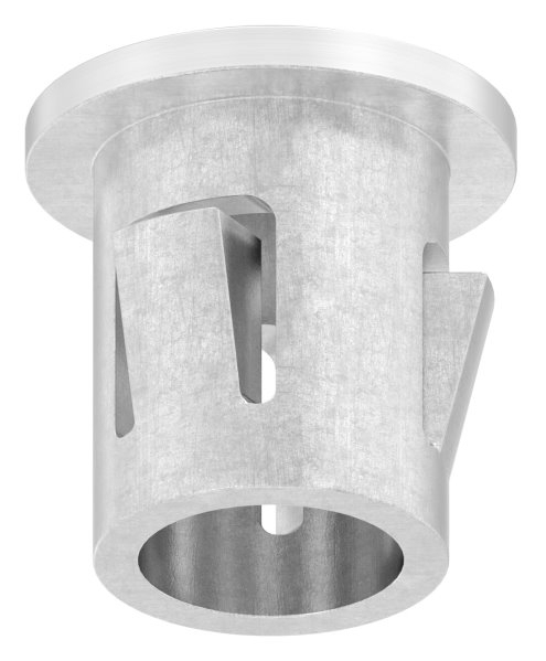 Einsteckkappe Edelstahl V4A fuer Rohr Ø 16 mm- Wandstaerke 1-0-2-0 mm- leicht gewoelbt-11-4101.1