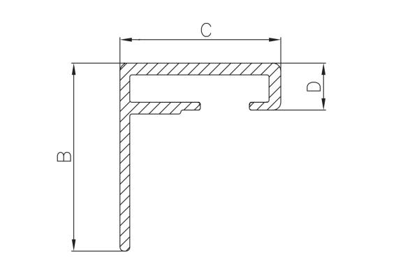 Montagekonsole fr Nylon-Zahnstange Aluminium roh L = 3000 mm-89-11H01PVCALK-A.4