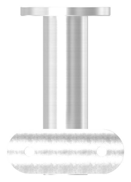 Handlaufhalter hoehenverstellbar mit Halteplatte fuer Ø 42-4 mm V2A-11-2067.4