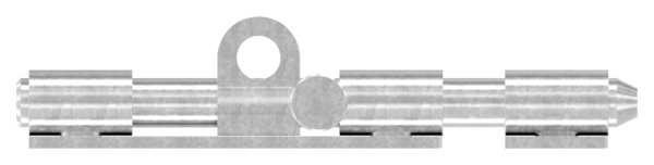 Torriegel Edelstahl V2A zum Anschrauben- verriegelbar mit Vorhaengeschloss-88-11710-120.VA