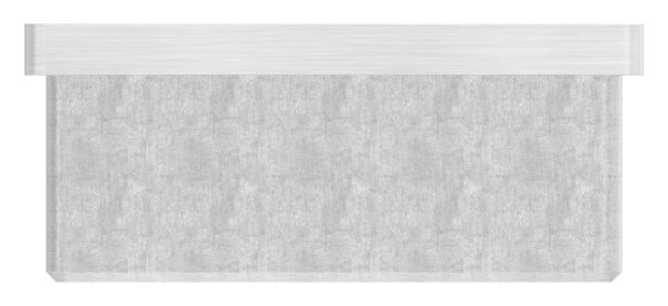 Endkappe fuer Rohr 60x60x2-0 mm mit M8 zum Kleben V4A-11-2425.1