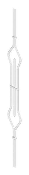 Zierstab Edelstahl V2A Rund Ø 12 mm H 900 mm 2x Gewinde M6-88-1156144.240