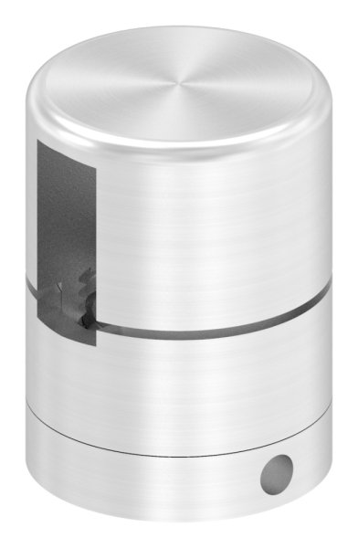 BRENK-fix® Grundhalter fuer Flachstaeb 20 x 8mm- V2A-88-11BR-F208M8.V2A