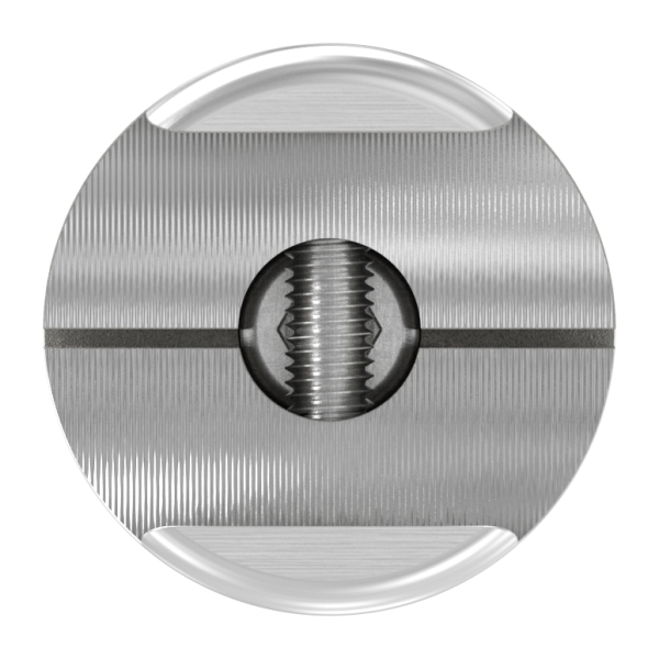 Klemmprofilhalter Edelstahl V2A fuer Klemmprofil Ø 27 mm- Rohr Ø 48-3 mm- geschliffen-88-1155351-240.48