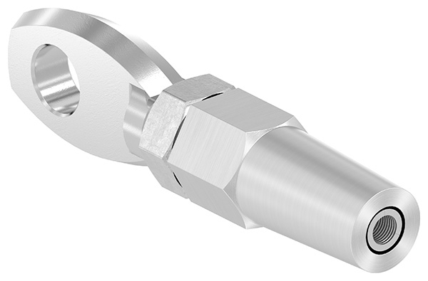 Augenterminal zur Selbstmontage - Fuer Seil Ø 3 mm bis Ø 6 mm - V4A-11.2740