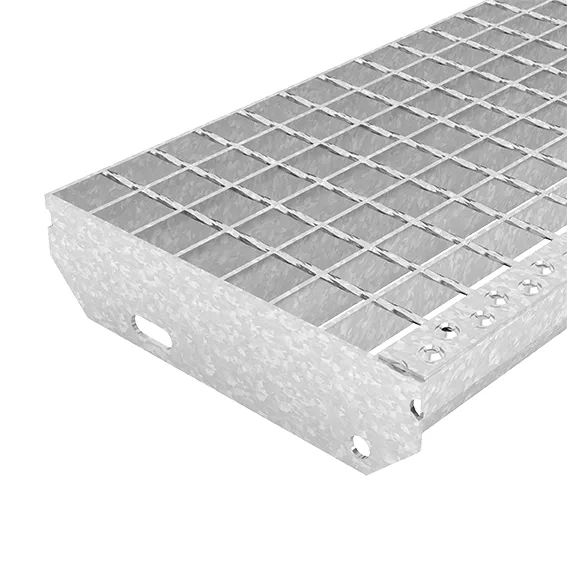 Welded grating steps