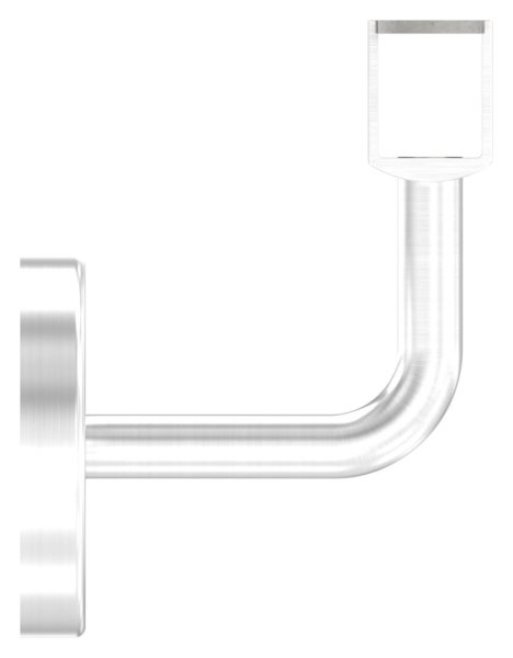 Handlaufhalter V2A fuer Nut 24x24mm konvex- Kabeldurchfuehrung-88-11LED-NU-HH-240.KD