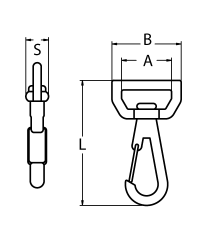 Gurthaken mit Wirbel Breite Oese- 25 mm V4A VPE- 10-66-64-411-8540465.37
