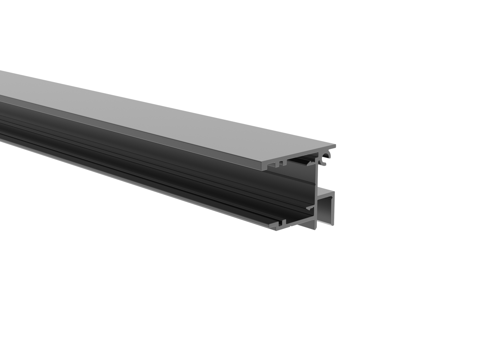 Aluminium Zaunadapter 1200 mm- 40x34 mm- fuer 20 mm Fuellungen- Anthrazit RAL 7016-89-11FGAS201200R7016-A.4