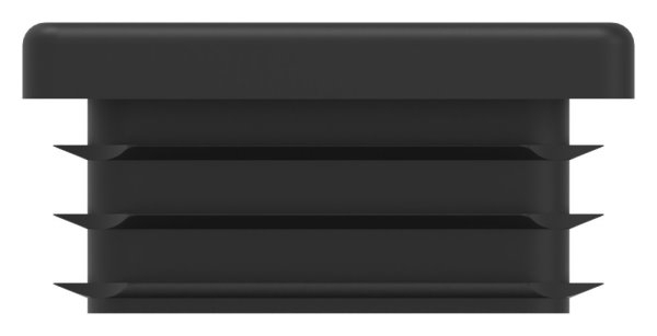 Kunststoffkappe schwarz fuer Quadratrohr 40x40x3 mm-88-11178-40X40.3