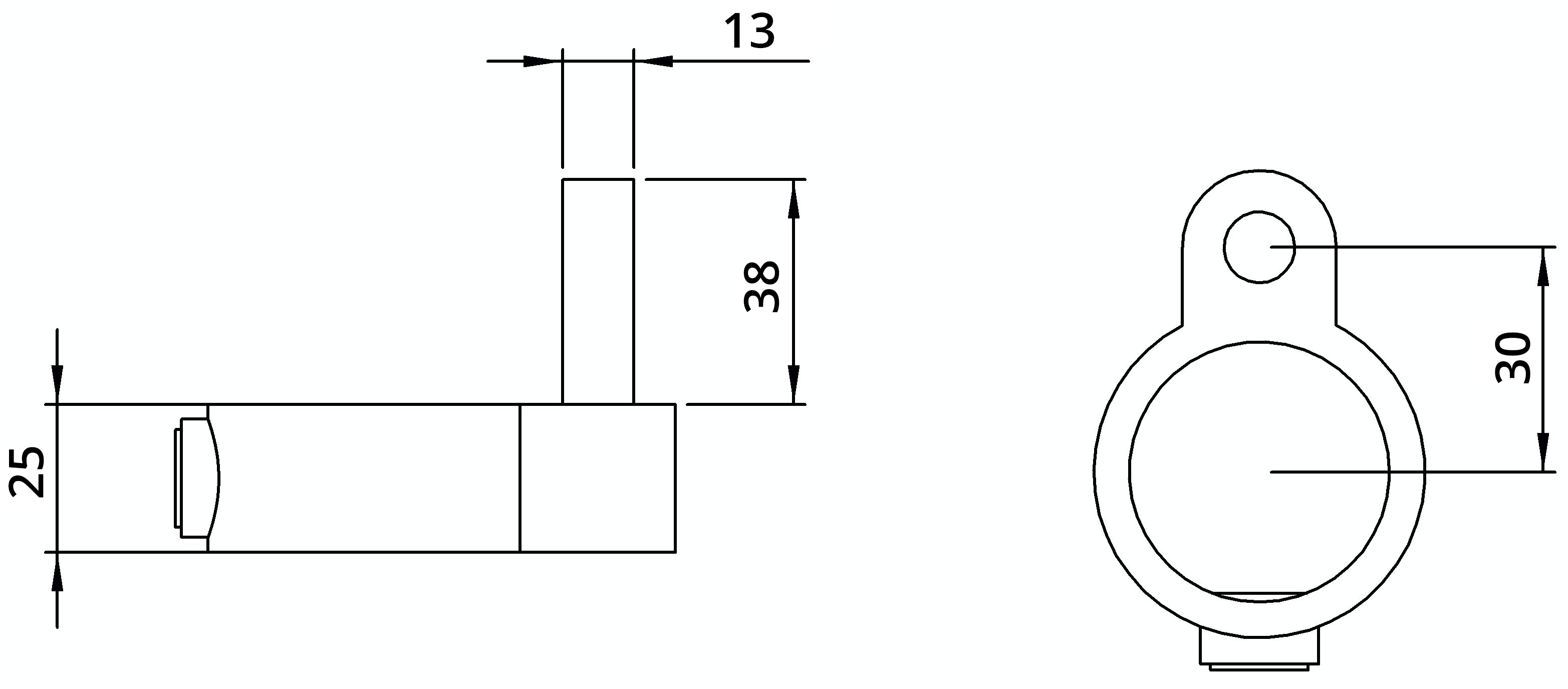 Rohrverbinder - Stellringzapfen - 140A27 - 26-9 mm - 3-4- - Feuerverzinkt u. Elektrogalvanisiert-140A27