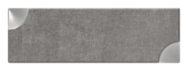 Flacheisen 25x8 mm Kanten gehaemmert 3000mm Schmiedeeisen Antik-30-1480.8