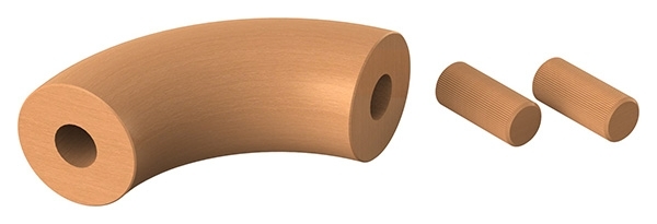 90° Bogen fuer Holzhandlauf-12-2195.0