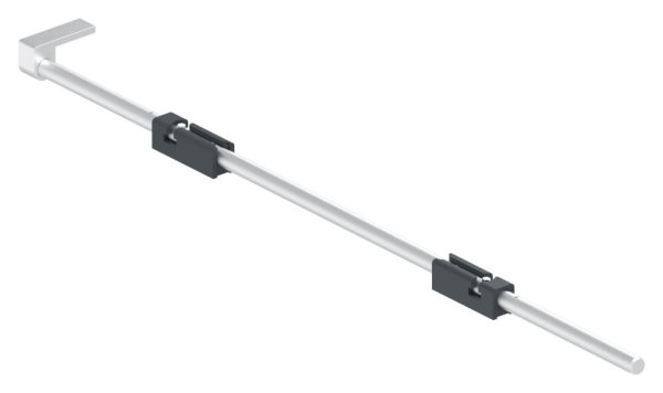 Bodenriegel XL mit zwei Befestigungen- Laenge 1000mm- zum Anschrauben- RAL 7016-88-1156712-ALU.7016