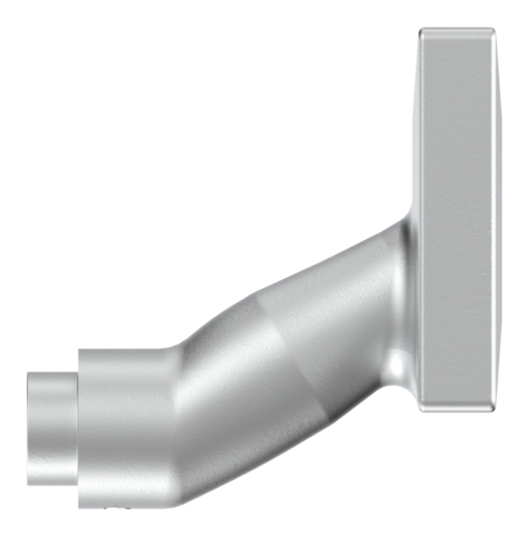 Tuerdruecker Aluminium eckig gekroepft-88.1115905