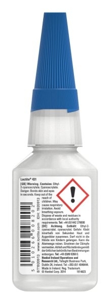 Loctite 431 Edelstahlkleber 20g Flasche-11-9000.7