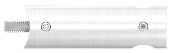 Querstabhalter V2A Edelstahl Lang 68 mm – Anschluss 42-4 mm fuer Rundstaebe 12 mm inkl- Schrauben-11-1060.4