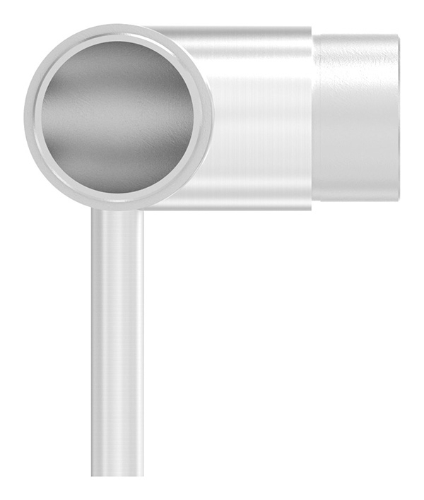 Steckecke mit Stift fuer Rundrohr Ø 42-4 x 2-0 mm V2A-11-2070.4-ECKE