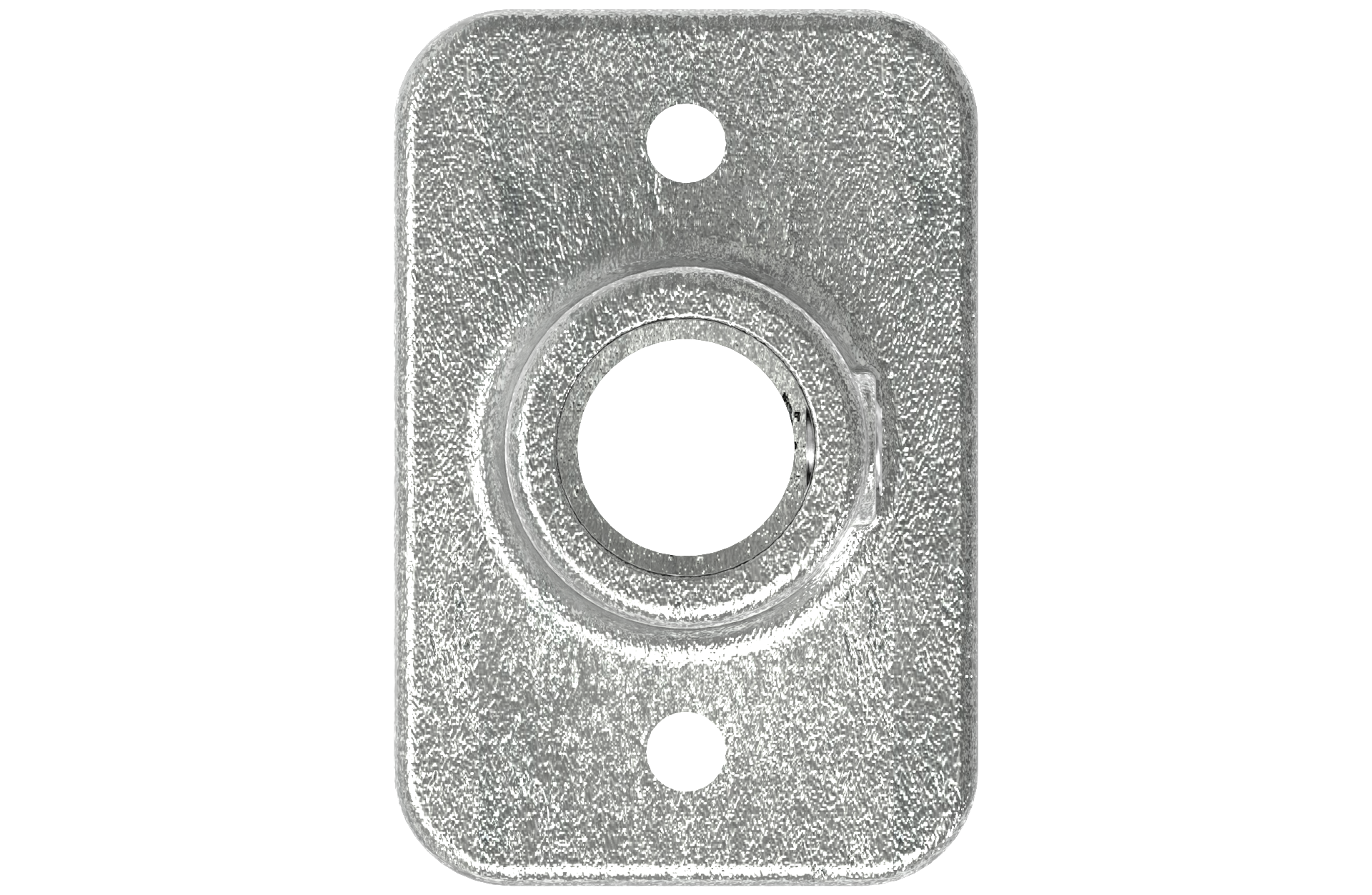 Rohrverbinder - Fussplatte rechteckig - 132KFC42 - 42-4 mm - 1 1-4- - Feuerverzinkt u. Elektrogalvanisiert-132KFC42