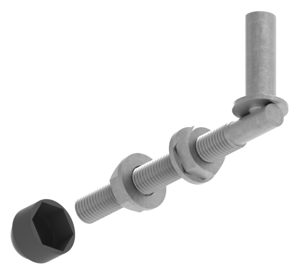 Einhaengeband Torband zum Durchschrauben fuer Ø 13mm- Laenge 120mm-88-11961-13.120