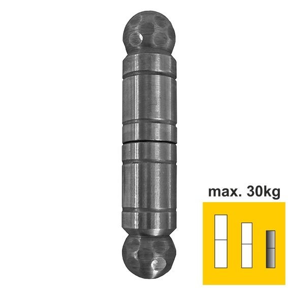 Anschweissband verziert Stahl roh Ø 20 mm L=100 mm fuer 60 kg Tore-89-11D447100-A.4