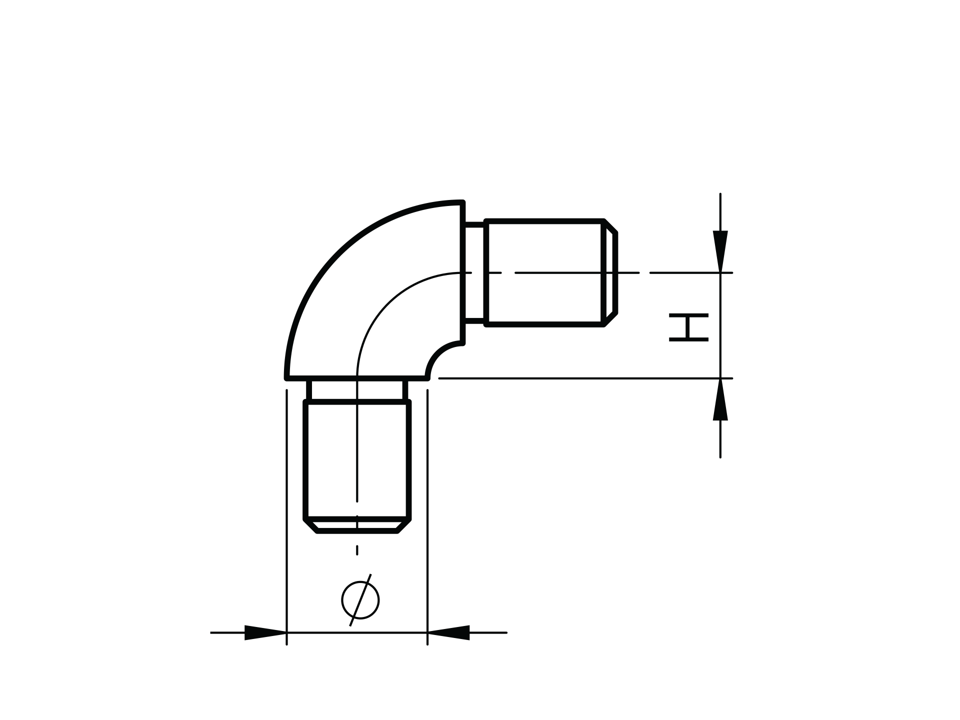 Winkelverbinder Edelstahl AISI 304 fuer Rundstab d12 90 Grad geschliffen-89-11A0305012-A.4