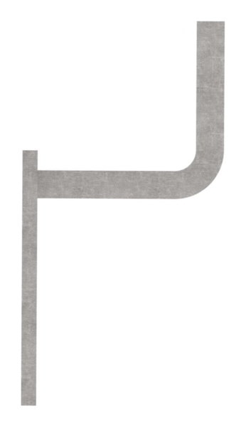 Handlaufhalter - mit Ronde 105x40x4 mm - zum Anschweissen - Stahl S235JR- roh-30-1409.8