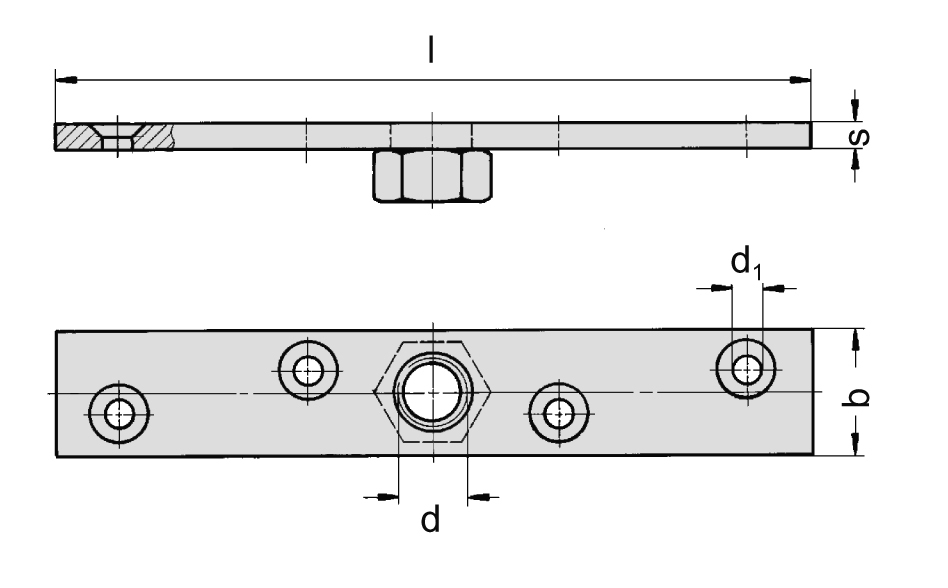 Traegerplatte Schiebetor MEA Gr- 1 verzinkt M12 10336610-60-0182.7