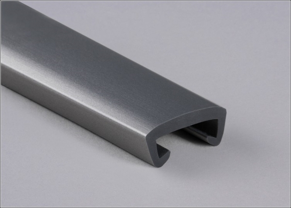 Kunststoffhandlauf fuer 40 x 8mm- graualuminium- 25 Meter-88-11C408.019
