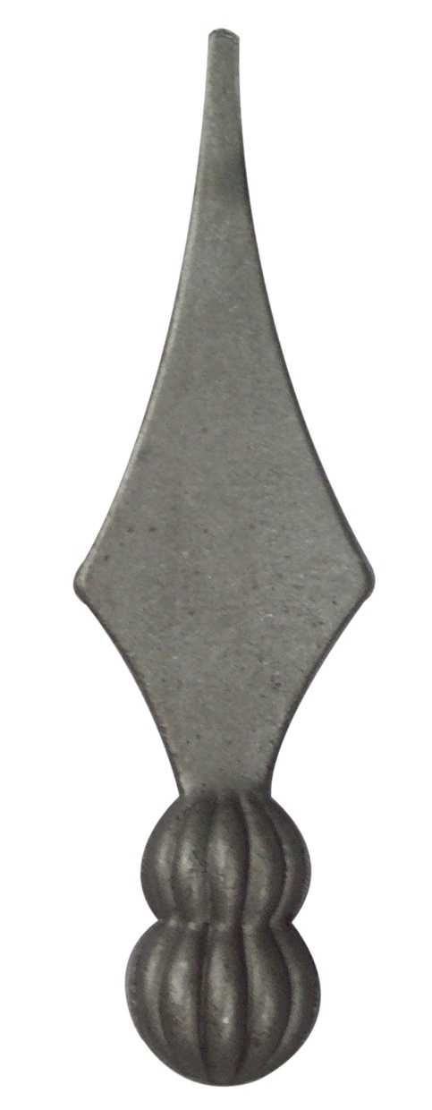 Zaunspitze Stahl geschmiedet  135 mm- B 40 mm Hals Ø 25 mm roh-89-11E2105135-A.4