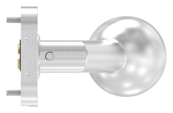 V2A Tuerdruecker gekroepft mit Kugel Ø 50 mm drehbar-11-3933.5