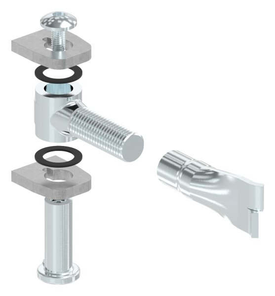 Torband M22 verstellbar zum einmauern Stahl -roh- S235JR-30-3520.8