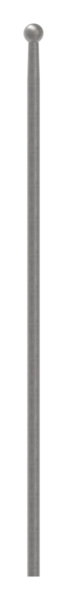 Zaunstab - Laenge- 520 mm - Material Ø 12 mm - Kugel Ø 19 mm - Stahl S235JR- roh-30-1227.8