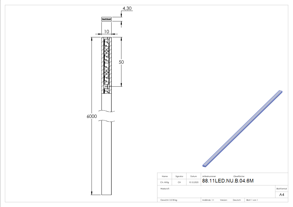 LED Band 6 m IP65 warmweiss 2700K-88-11LED-NU-B-04.6M