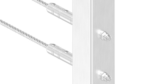 Gewindeterminal zur Selbstmontage - Fuer Seil- Ø 3 mm - mit Aussengewinde -V2A-11-2804.4