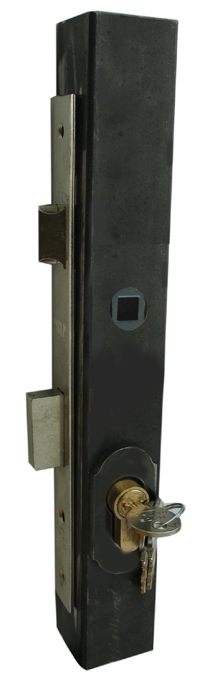 Schlosskasten-Set Stahl fuer 40x40 mm Profile- ohne Tuergriff- roh-89-11B15240X40-A.4