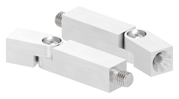 Vierkant Edelstahl Traegerstift Ø 14x14 mm mit Gelenk- Aussen- und Innengewinde V2A-12-2166.4
