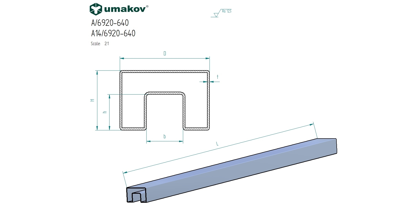 Nutrohr Vierkant Edelstahl V2A 60x40x1-5 mm fuer Glas - LED L=2500 mm-89-11A6925640-A.4